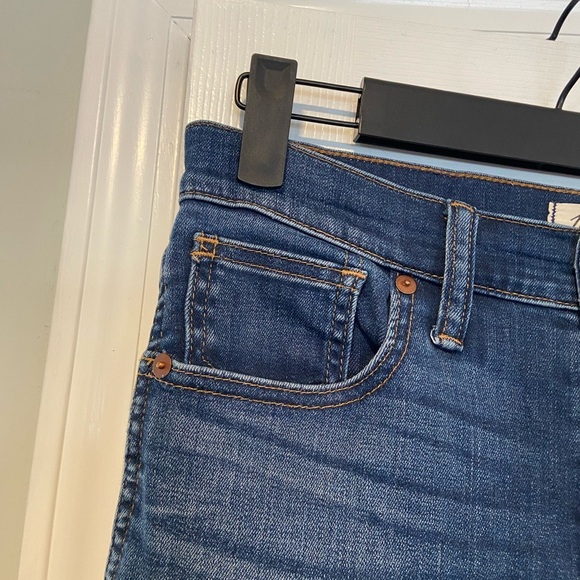 Madewell 10” High Rise Skinny Denim Jeans Medium Wash Five Pocket Size 27 T - Picture 5 of 14